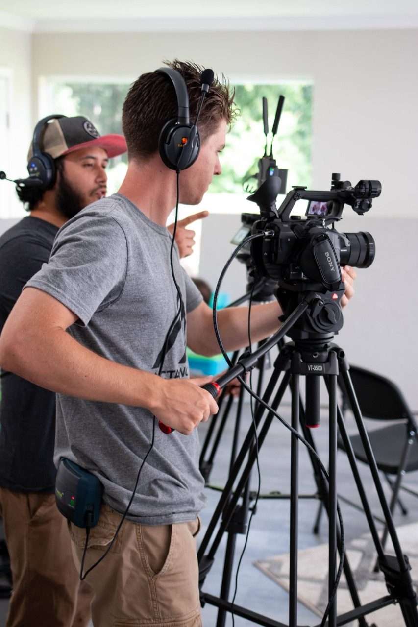 Jake Hill producing livestream at Manna Church West Florida