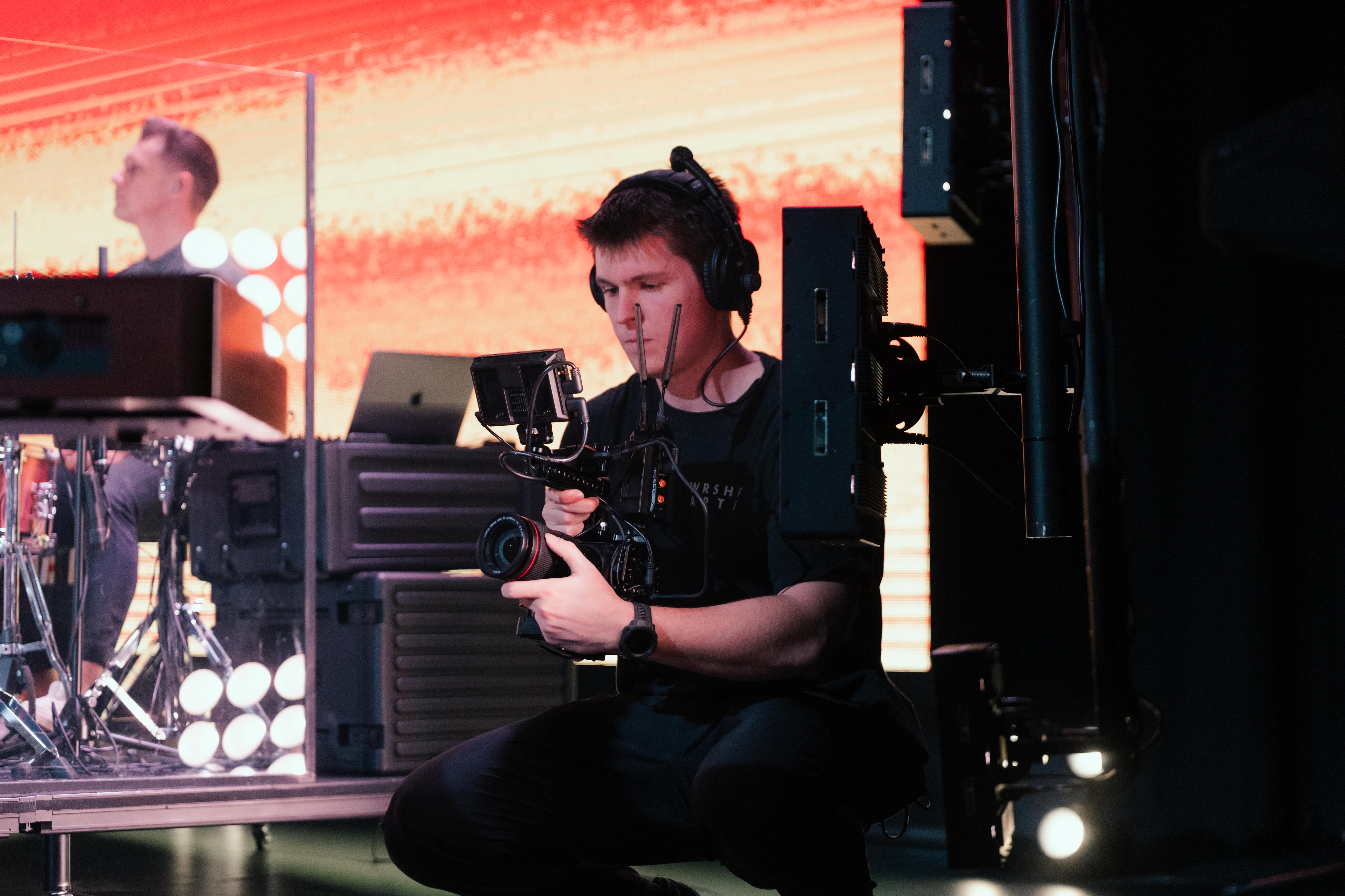 Jake operating camera rig